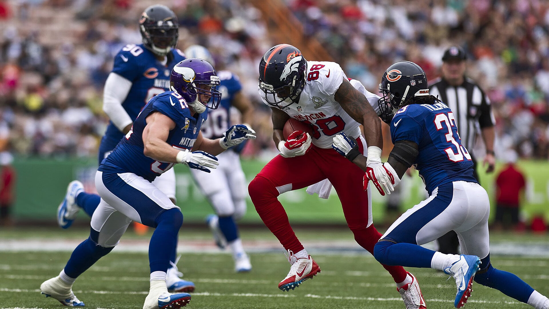 隆戈的冲击力让全黑队进攻节奏变得难以预测,隆的vskill